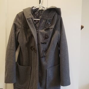 Ricki's Charcoal Hooded Toggle Trench Coat